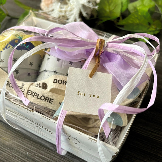 【ベビースタイ・タオル2枚組のギフトセット】ザ・ノース・フェイス ベビーパッカブルアニマルグラフィックビブ&ネイチャーダイハンドタオルセット