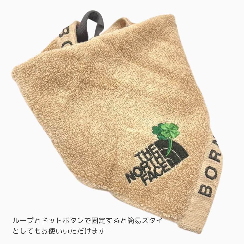 【ベビースタイ・タオル2枚組のギフトセット】ザ・ノース・フェイス ベビーパッカブルアニマルグラフィックビブ&ネイチャーダイハンドタオルセット