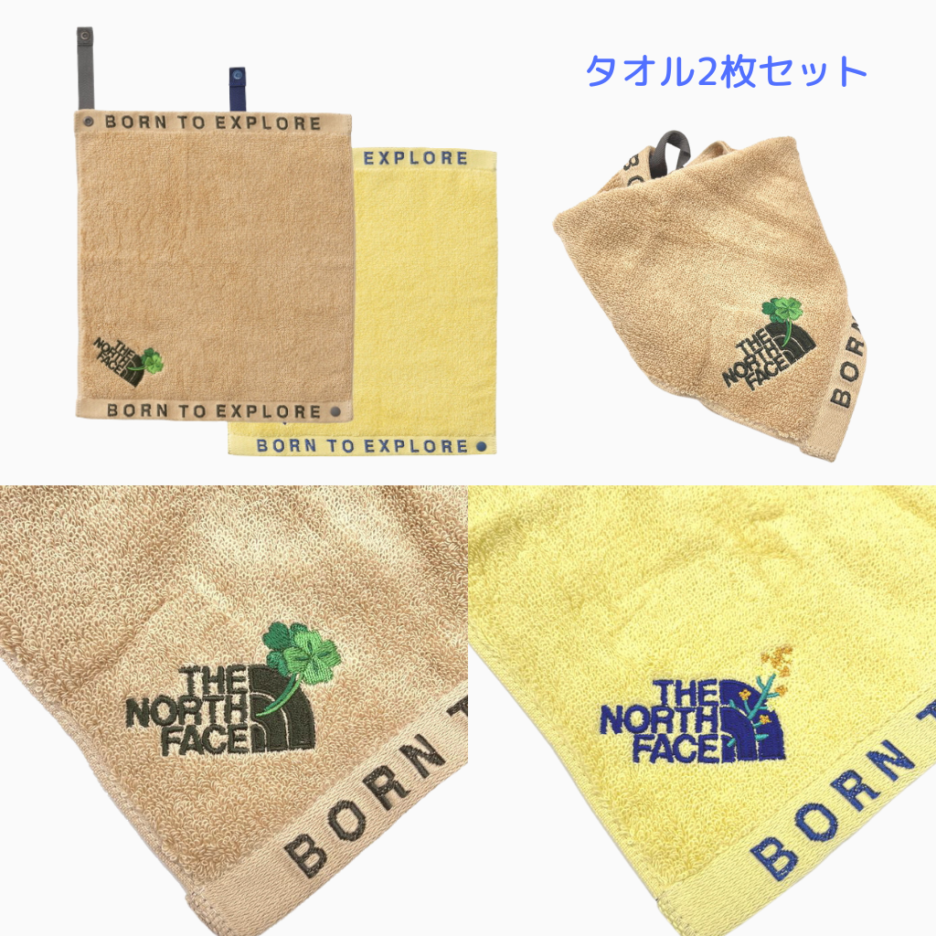 【レッグウォーマー・ソックス・タオルのギフトセット】ザ・ノース・フェイス ヌプシレッグウォーマー・ソックス&ネイチャーダイハンドタオルセット