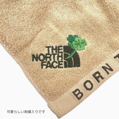 【ベビースタイ・タオル2枚組のギフトセット】ザ・ノース・フェイス　ベビーパッカブルアニマルグラフィックビブ＆ネイチャーダイハンドタオルセット