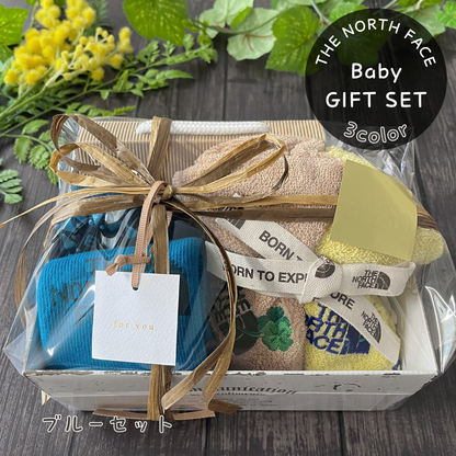 【レッグウォーマー・ソックス・タオルのギフトセット】ザ・ノース・フェイス　ヌプシレッグウォーマー・ソックス&ネイチャーダイハンドタオルセット