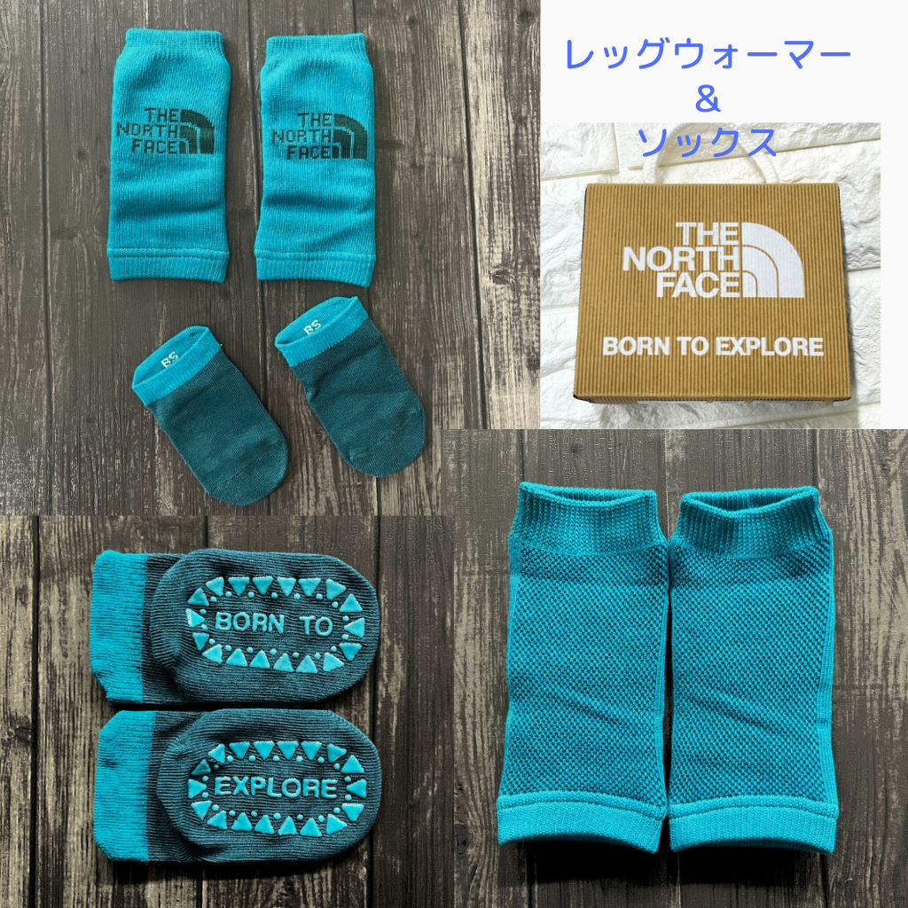 【レッグウォーマー・ソックス・タオルのギフトセット】ザ・ノース・フェイス　ヌプシレッグウォーマー・ソックス&ネイチャーダイハンドタオルセット