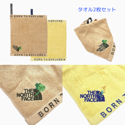【レッグウォーマー・ソックス・タオルのギフトセット】ザ・ノース・フェイス　ヌプシレッグウォーマー・ソックス&ネイチャーダイハンドタオルセット